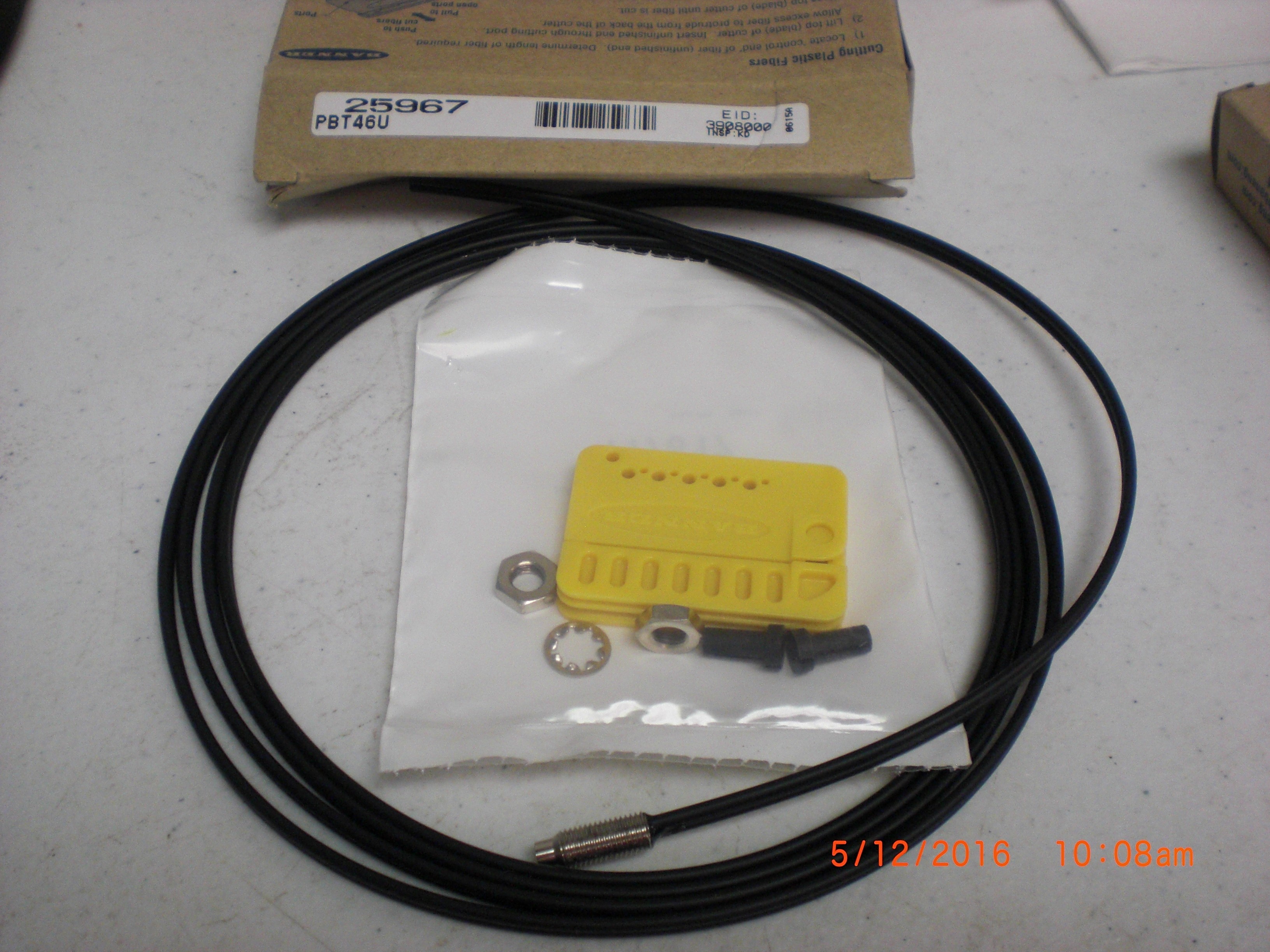 25967 BANNER 25967 PBT46U fiber optic cable/head assembly